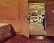 菲利克斯 瓦洛东 : Interior, Vestibule by Lamplight